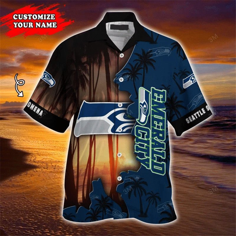 Seattle Seahawks Hawaii Shirt Customize Your Name Ha96894