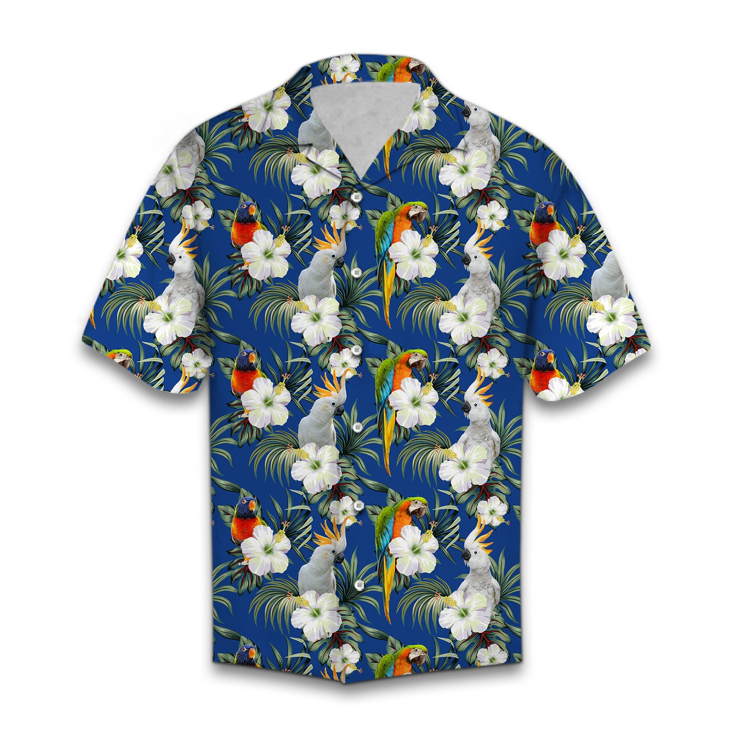 Vintage Hibiscus Macaws And Cockcatiel Hawaii Shirt Personalizedwitch Ha6446