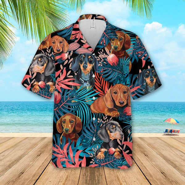 Dachshund Aloha Hawaii Dog Hawaii Shirt For Women Ha108600