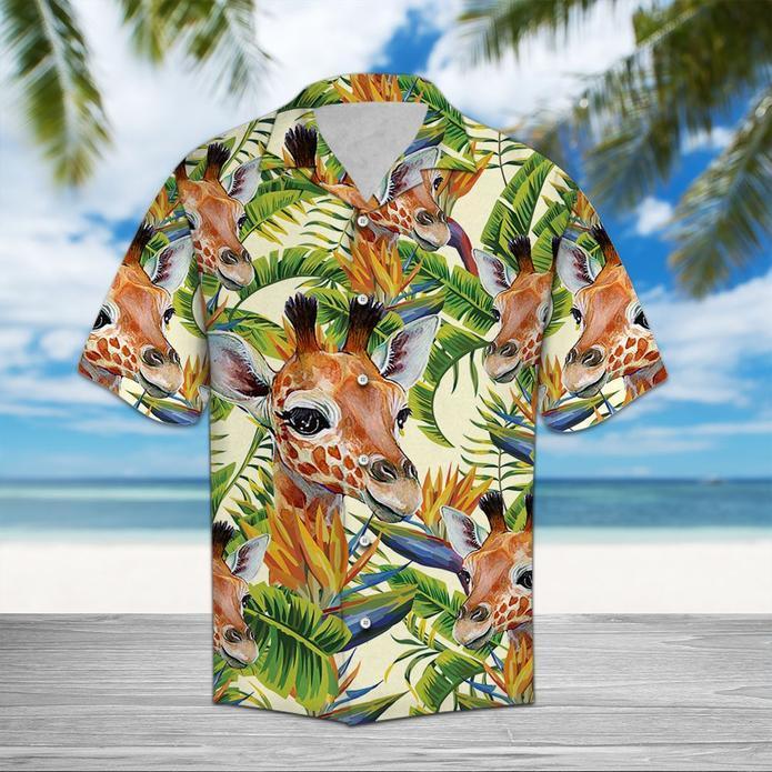 Giraffe Banana Palm Hawaii Shirt Ha41744