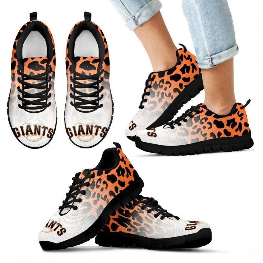 Leopard Pattern Awesome San Francisco Giants Sneakers #629