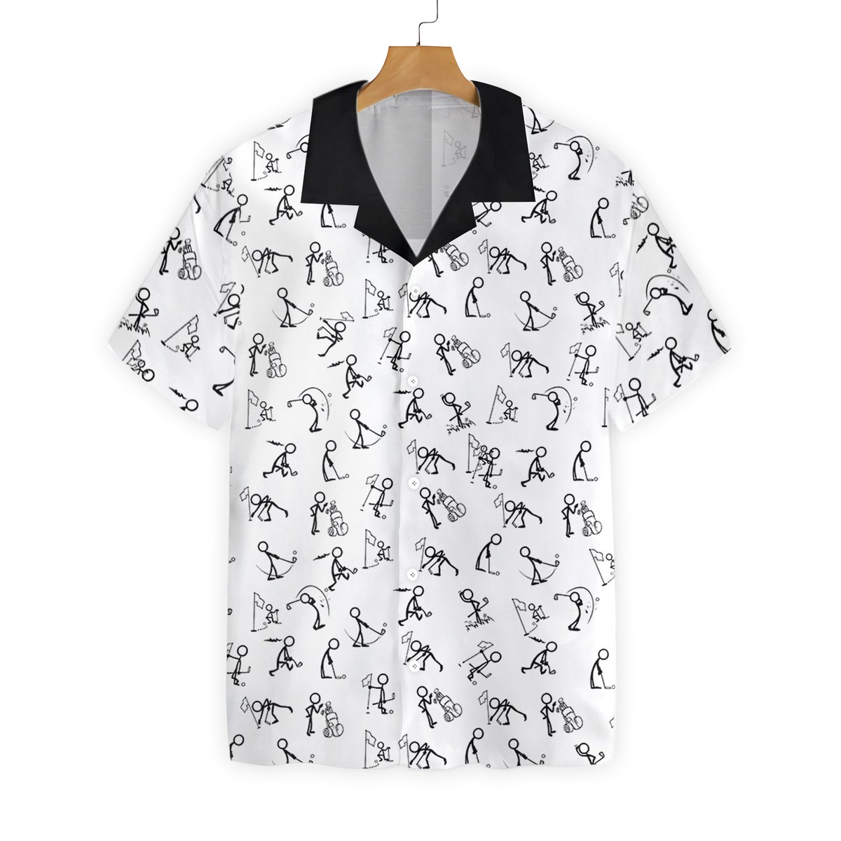 Apayprint Stickfigures Playing Golf Hawaii Shirt Ha57061