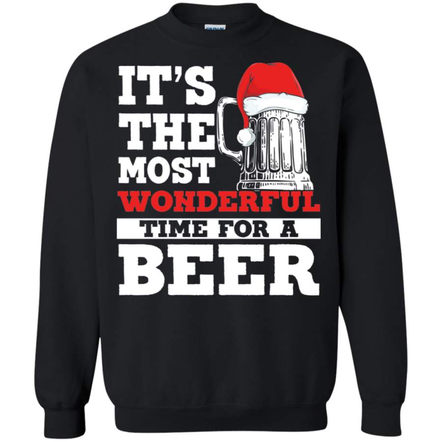 It’s The Most Wonderful Time For A Beer Christmas Gift Sweatshirt T-Shirt