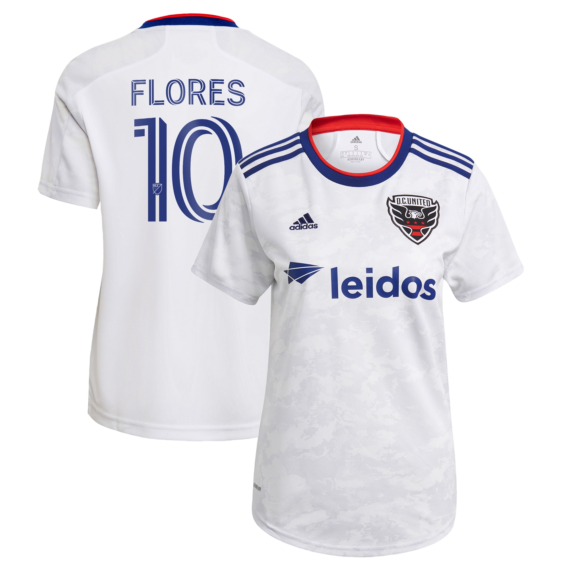 Edison Flores D.C. United Women's 2021 The Marble Replica Player Jersey – White