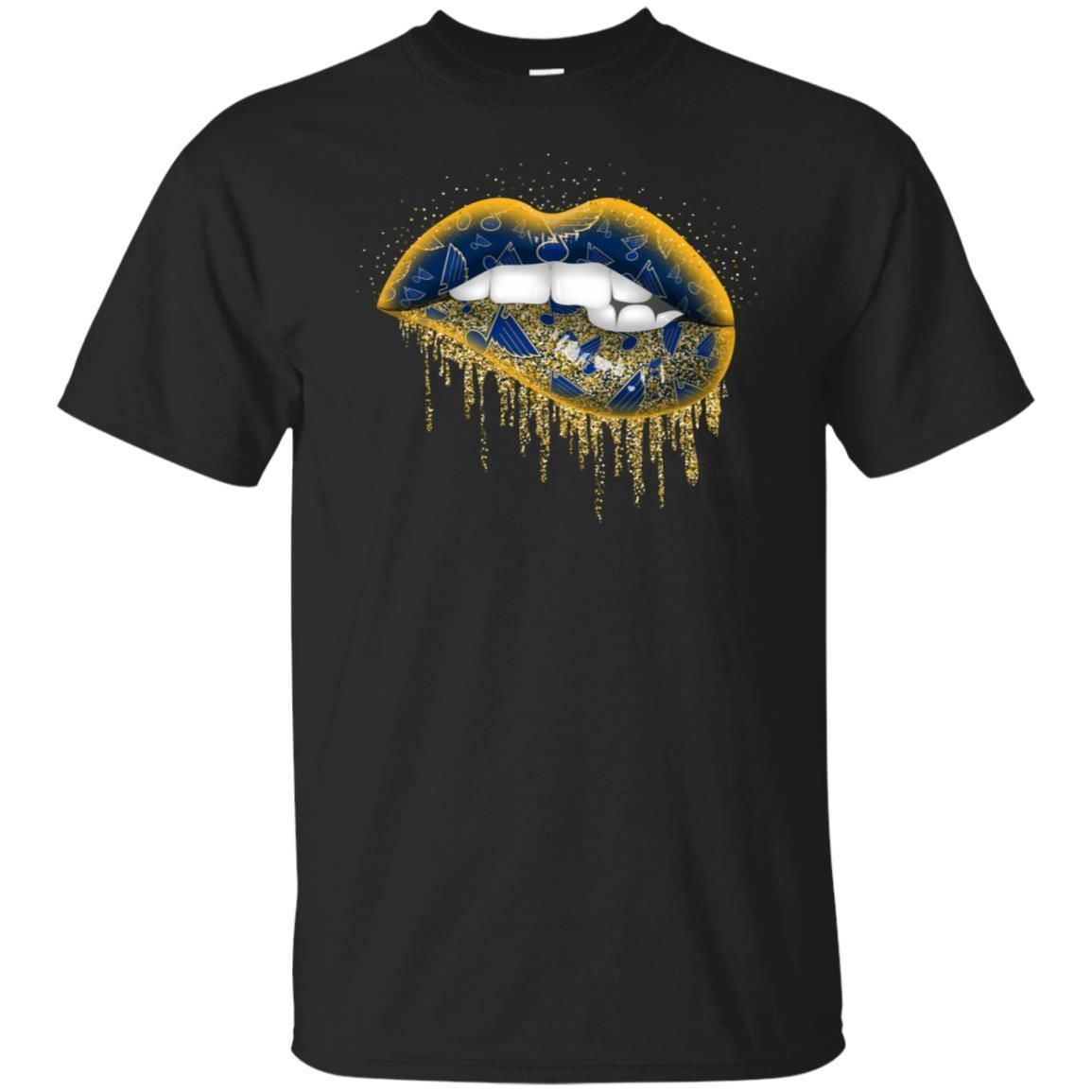 Sexy Lips And St. Louis Blues Hockey T-Shirt For Fans PT06