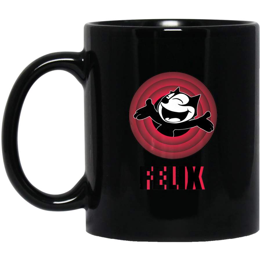 Felix the Cartoon Cat Arms Outstretched Red Vintage Retro Coffee Mug