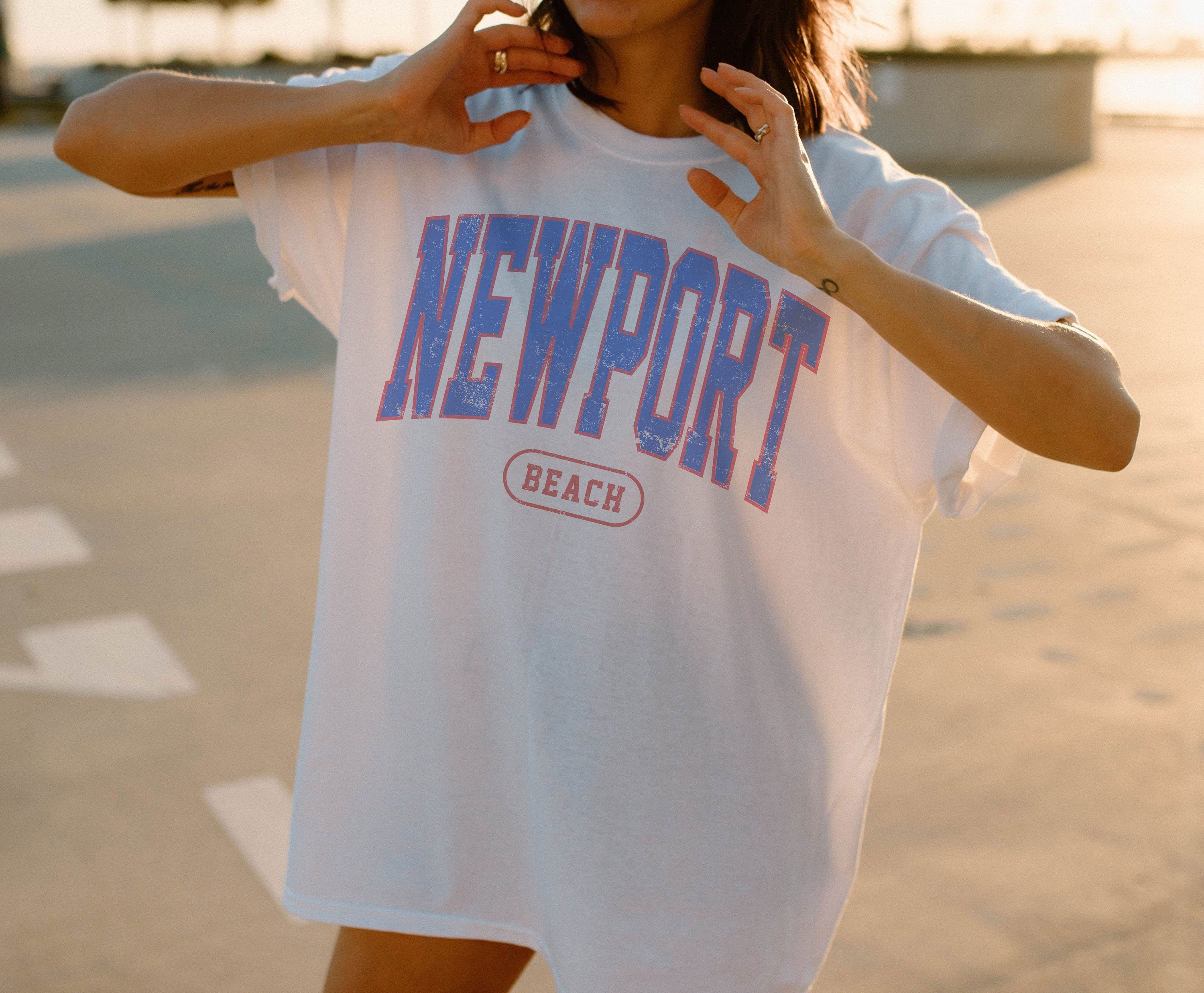 Newport Beach TShirt, Beach Vibes, Classic Tee, Beach tshirt, California Shirt, California Tee, California Gift, oversized tee