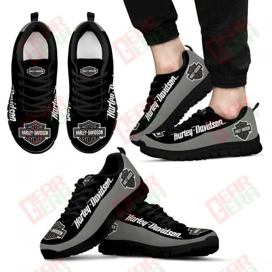 Harley Davidson Sneakers Mens Womens Motorcycle Lovers Custom Print Footwear Casual Riding Shoes GE666