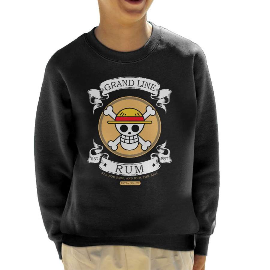 Grand Line Rum One Piece Kid’s Sweatshirt