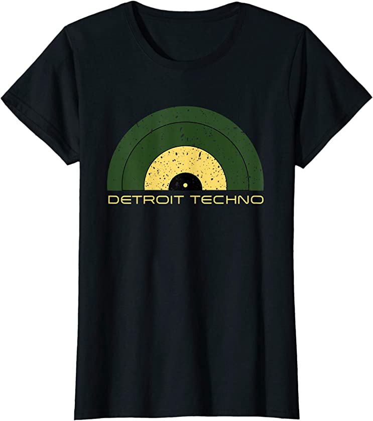 Womens Retro Classic Detroit Motor City Vintage Style T-Shirt