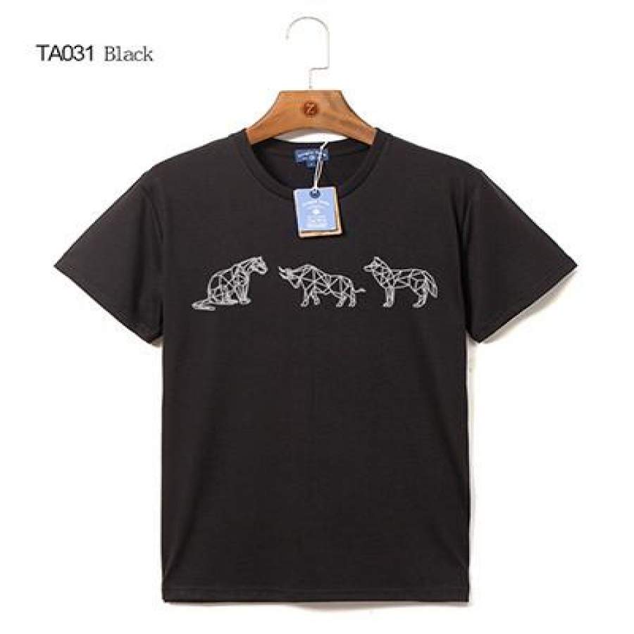Men’s plus size T shirt Animal t shirt design plus size O-Neck short sleeve t-shirt casual mens  t shirts