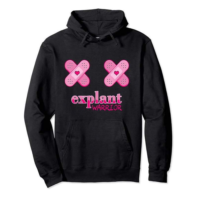 Explant Surgery Breast Implant Illness Cancer Awareness Pullover Hoodie