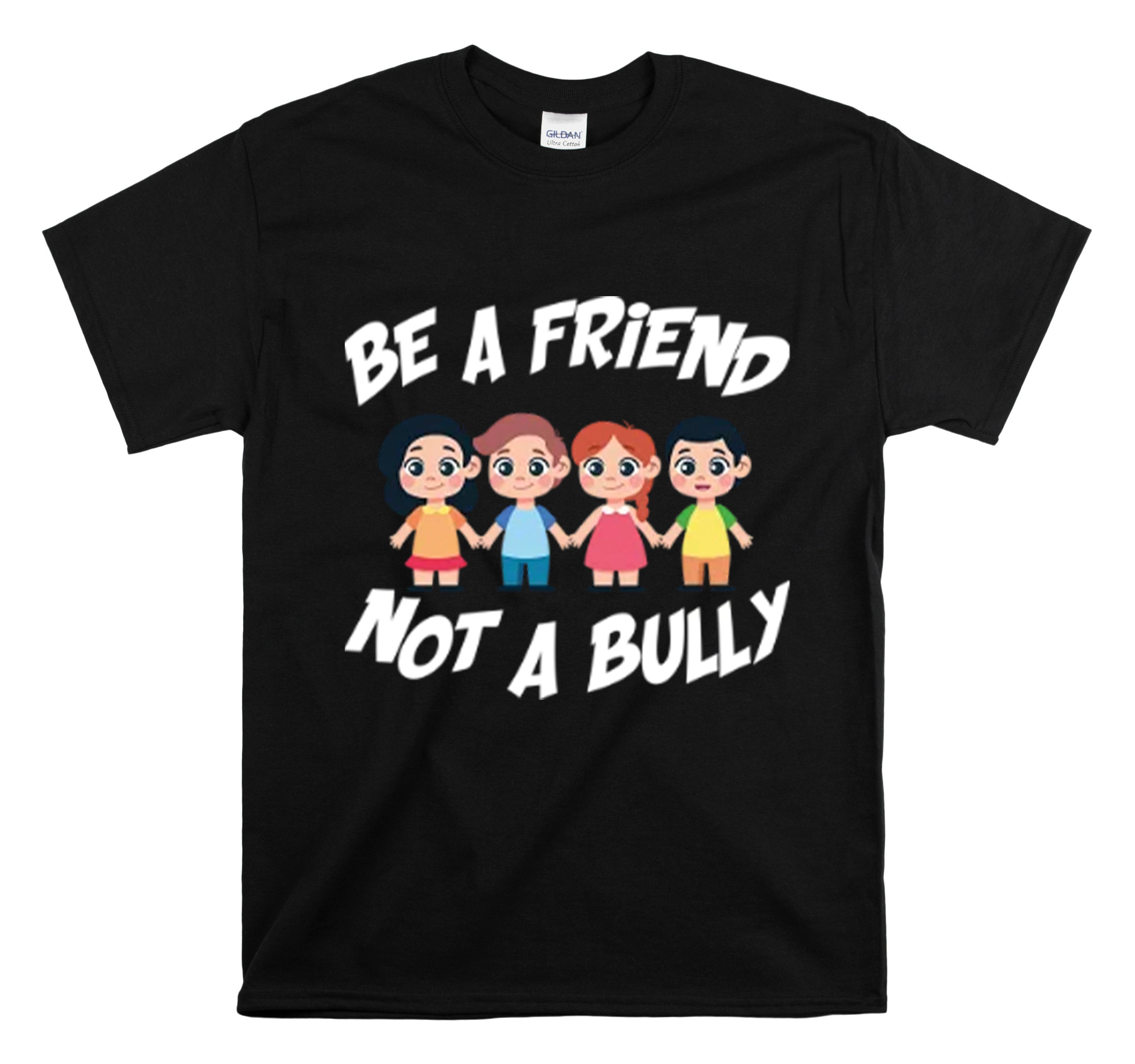 Shirt Funny No Bullying  Inspirational Cute Awareness Graphic Spread Love Empathy Pals T-Shirt Unisex Heavy Cotton Tee