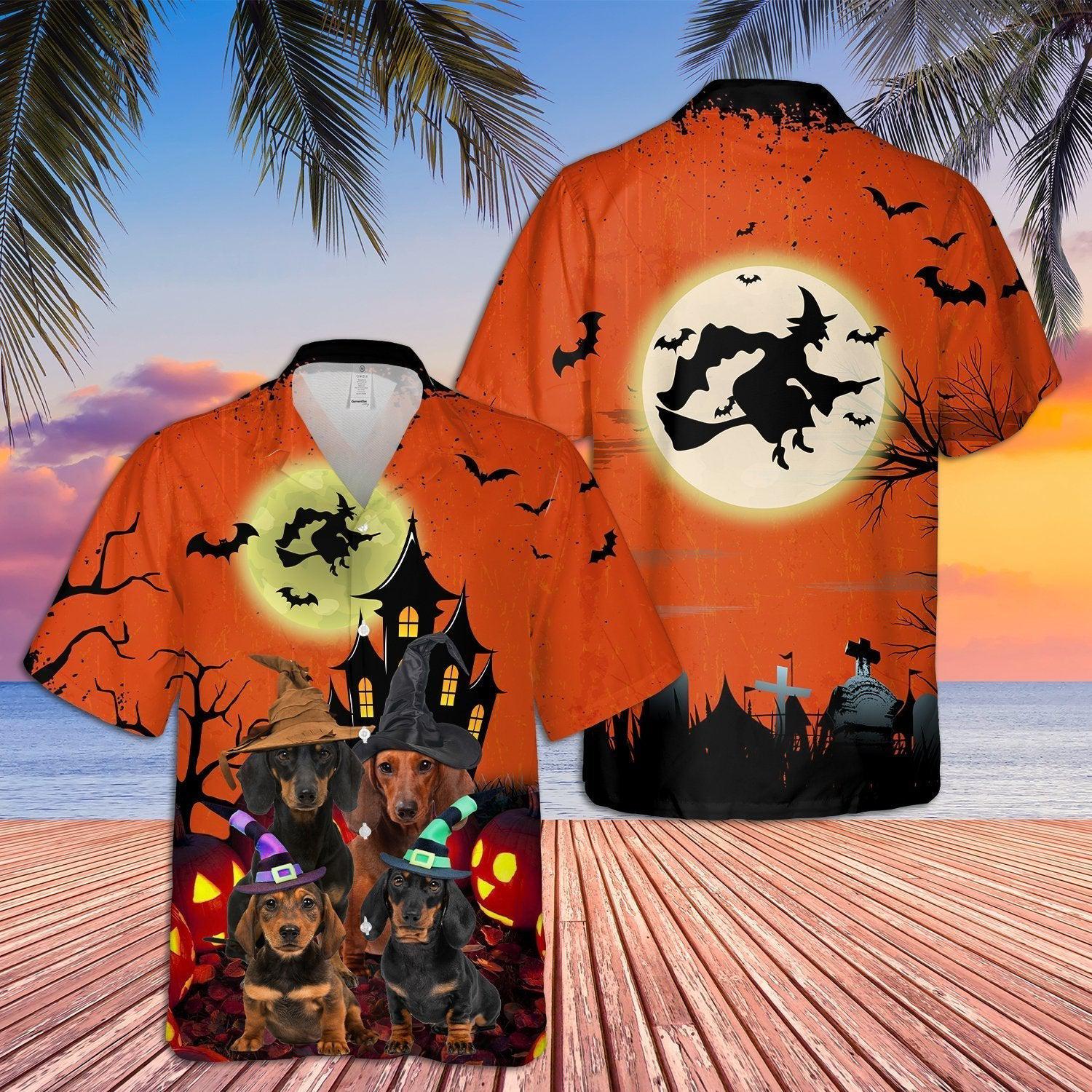 Dachshun Halloween Hawaii Shirt For Men Women Ha101490