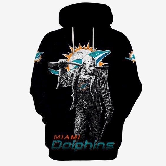 Miami Dolphins The Devil 3D Hoodie Sweatshirt