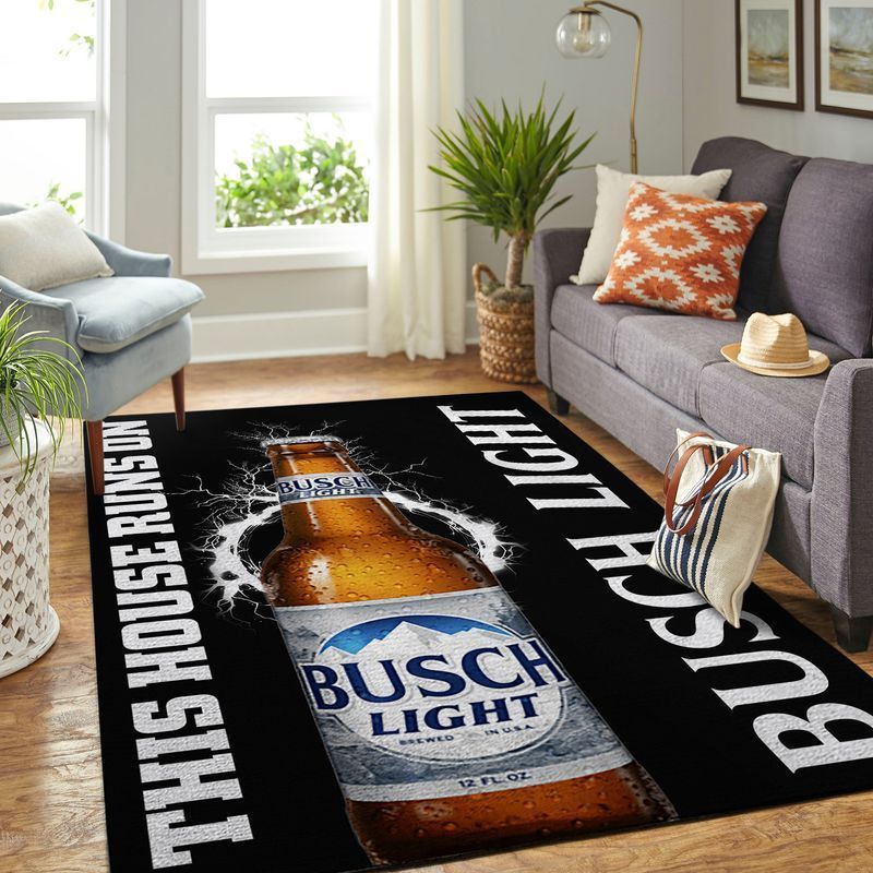 Busch Light This House Runs On Area Rugs Living Room Carpet Floor Decor The US Decor