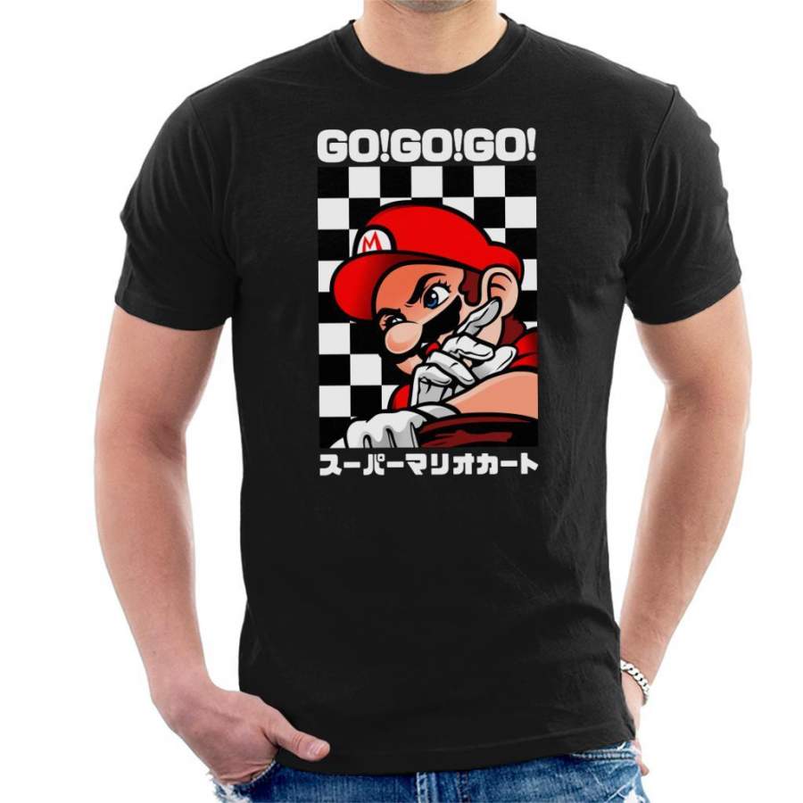 Go Go GO Mario Racing Kart Men’s T-Shirt