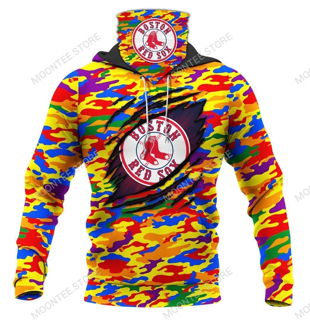 04RedSox006 | Color Camouflage | CUSTOMIZE YOUR NAME & NUMBER | HOT SALE 3D PRINTED