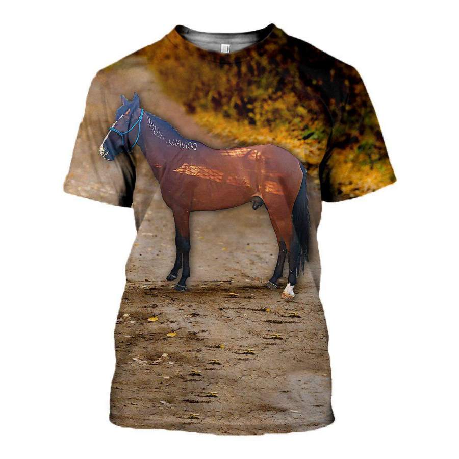 3D All Over Printed Horse T-shirt Hoodie LT040501