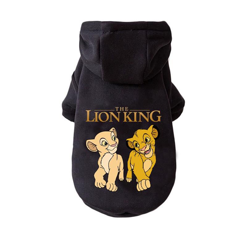 Yorkshire Puppy Clothes Disney Lion King Pattern Dog Hoodie Outdoor Pet Anime Sweatshirt Jacket Small And Medium Dog S-xxl alx