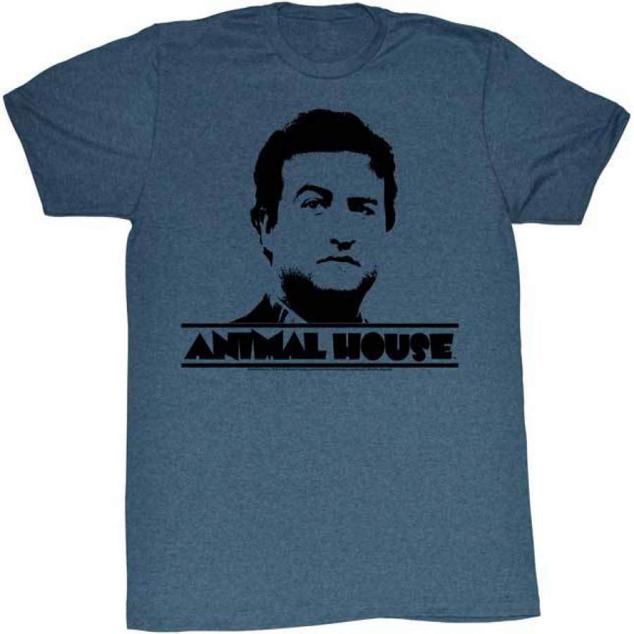 ANIMAL HOUSE-SUNBURST-NAVY HEATHER ADULT S/S T-SHIRT