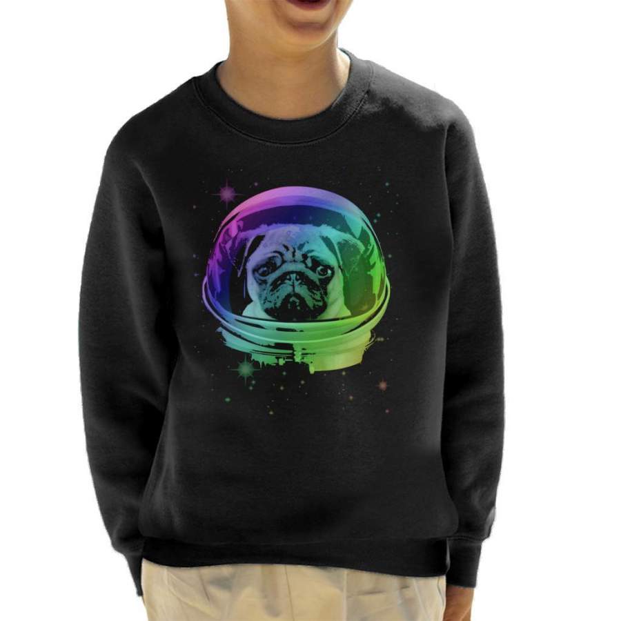 Space Pug Kid’s Sweatshirt