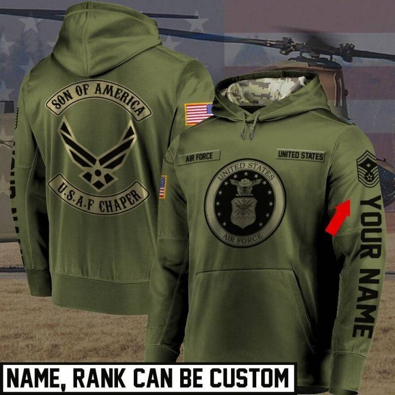 United States Air Force Pullover Hoodie Customize 10