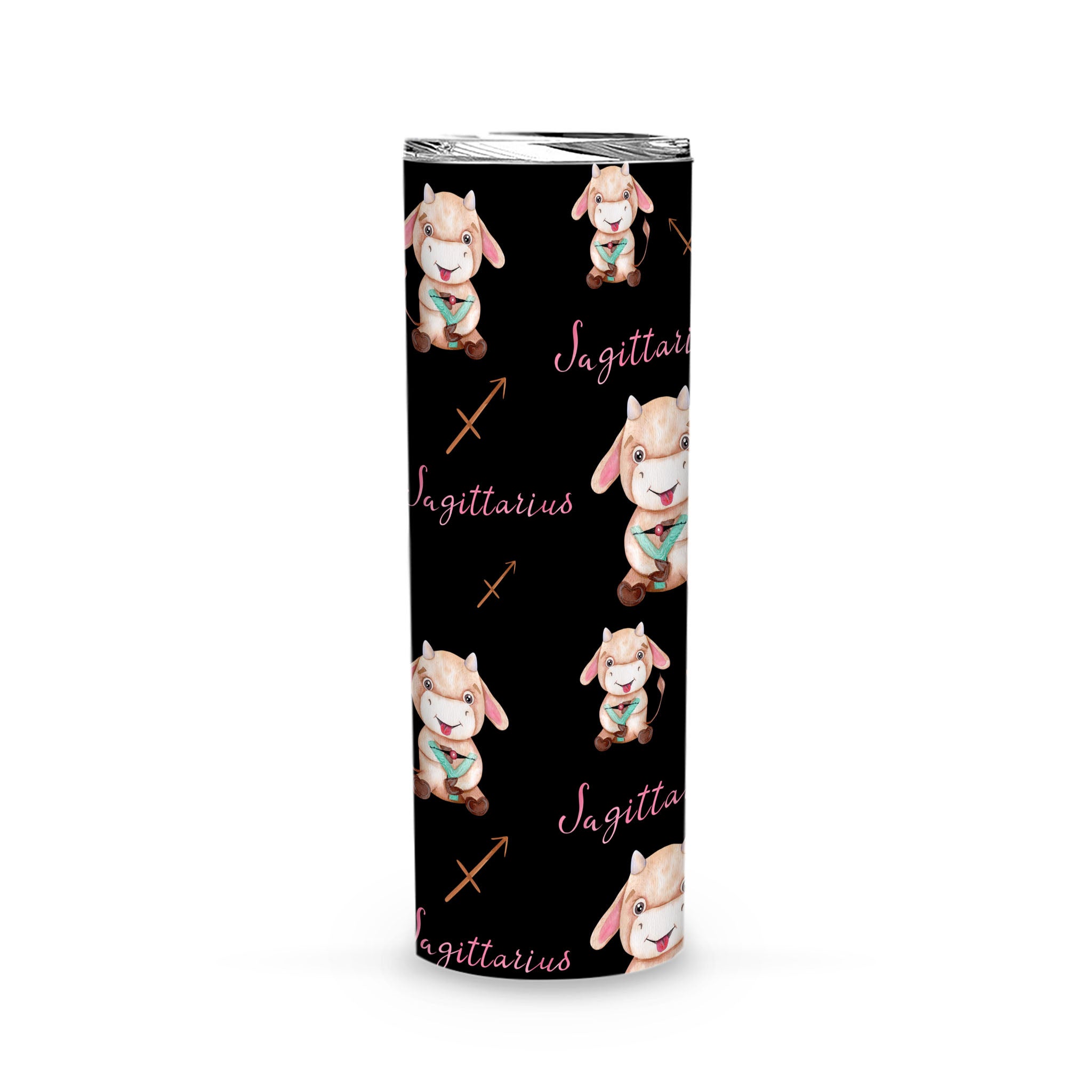 Sagittarius Zodiac Women Men Gift – Cute Animal Art – Tumbler