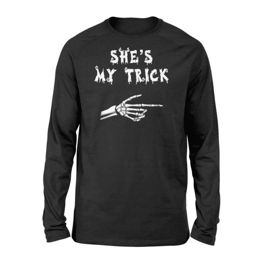 Mens Matching Couples Halloween Shirts. His – Standard Long Sleeve