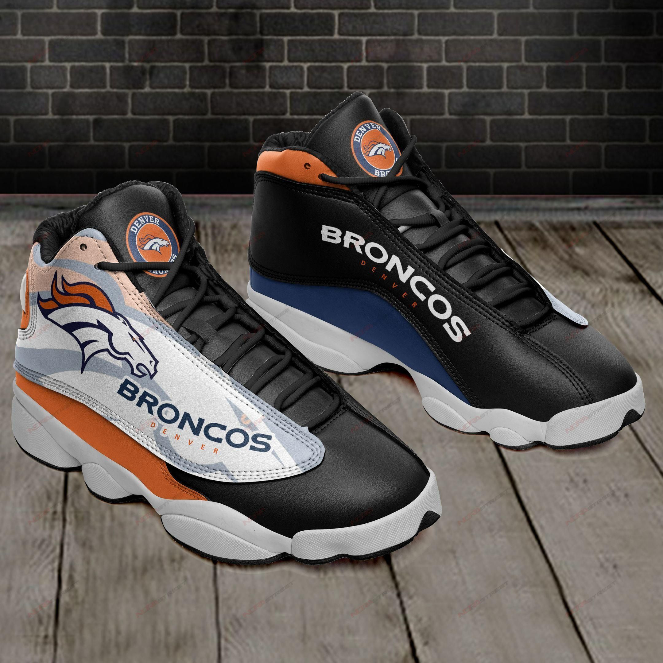 Denver Broncos Air Jordan 13 Sneakers Sport Shoes For Fans