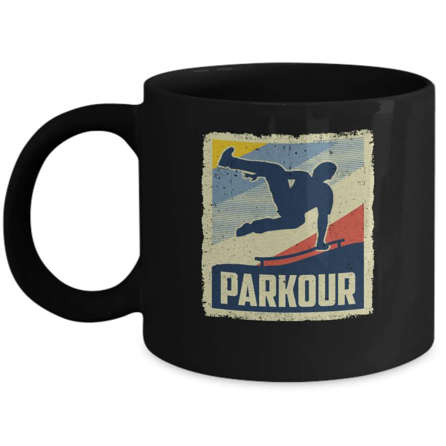 Vintage Parkour Distressed Style Mug