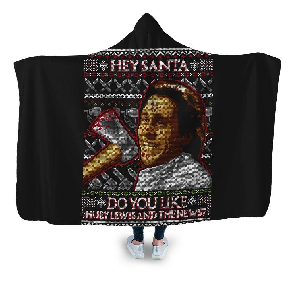 American Psycho Ugly Sweater Hooded Blanket