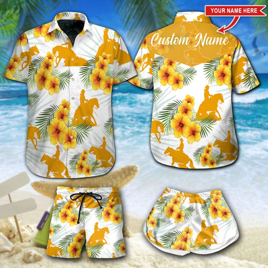 Reining Tropical Plants Hawaiian Shirt Personalized Ha41695