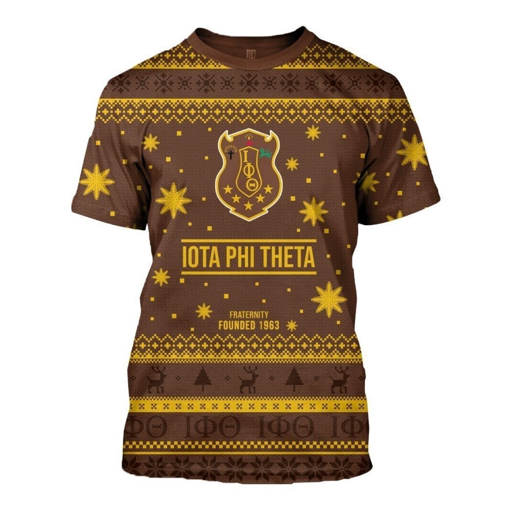 Greek Life T-Shirt – Iota Phi Theta Founded 1963 Christmas T-Shirt J5