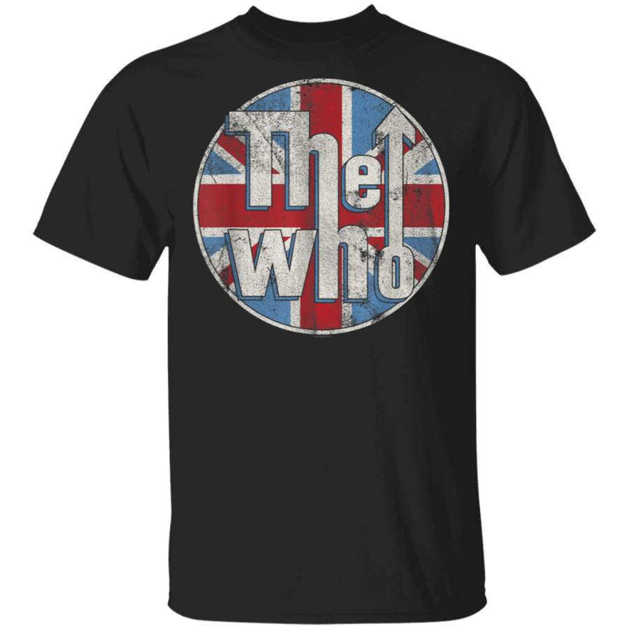 The Who Official Distressed Union Jack Circle Logo TShirt