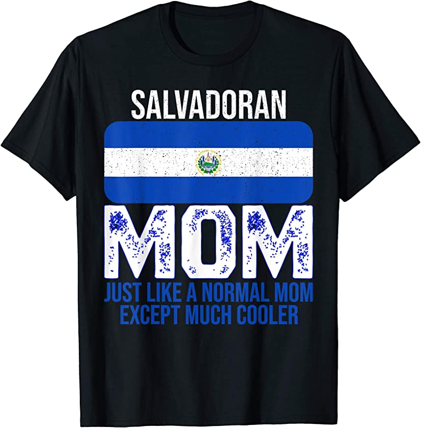 Vintage Salvadoran Mom El Salvador Flag Design Mother’s Day T-Shirt