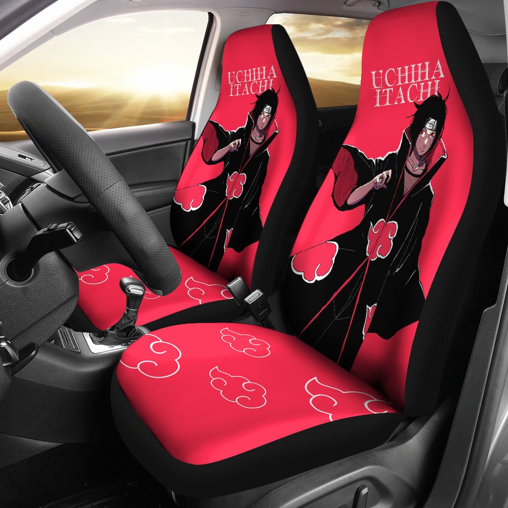 Akatsuki Seat Covers Naruto Anime Car Seat Covers Ci101901 Shirttrend
