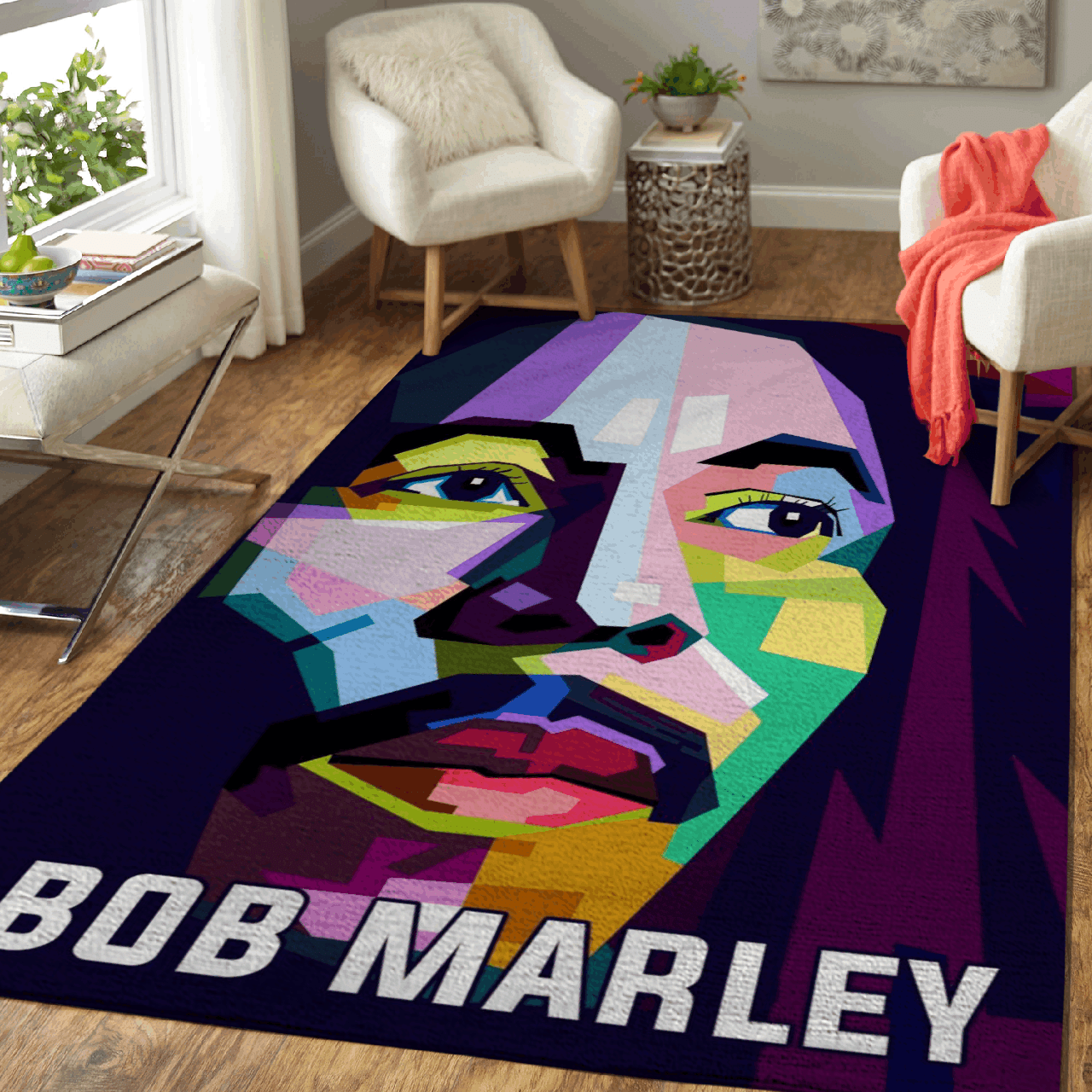 Bob Marley Music – Music Artwork Art For Fans (1) Area Rug Carpet