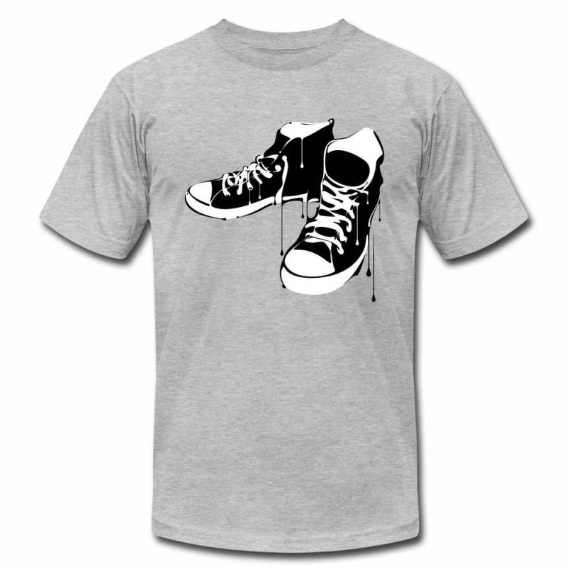 Black & White Chucks Shoes Sneakers Hip Hop T-Shirt, Unisex T-Shirt, Mens, Womens, Short Sleeve Shirt, Graphic Tee, Street Wear