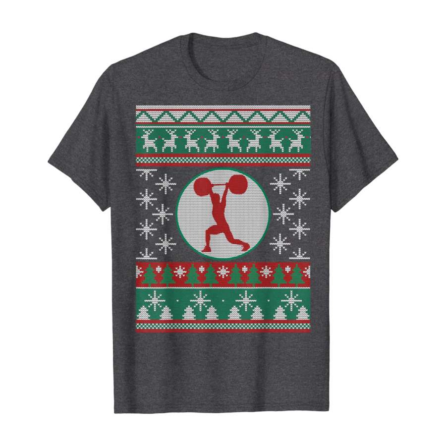 Weightlifting ugly christmas gift idea Weightlifting lover T-Shirt Christmas Gift Ideas