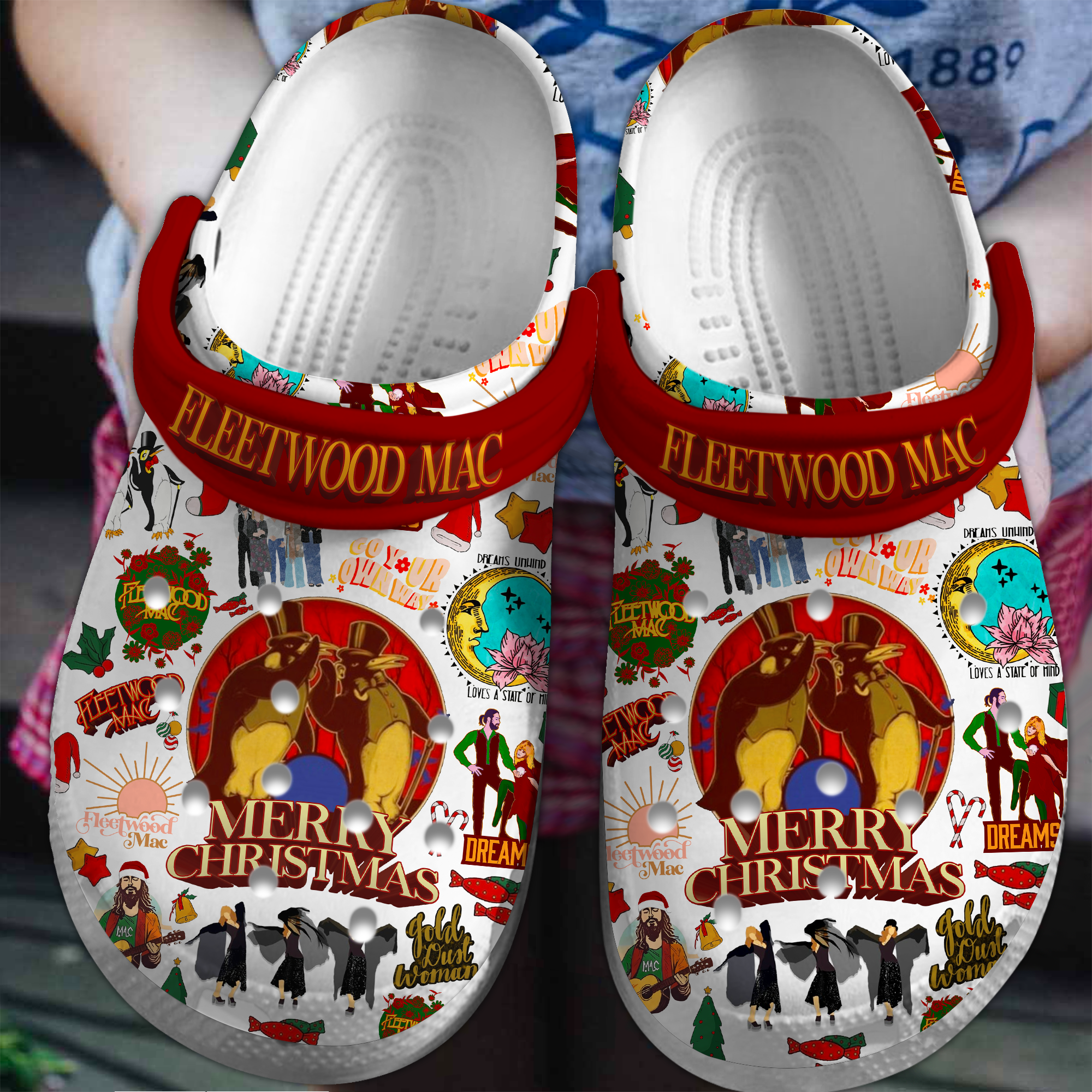 Fleetwood Mac Music Crocs Crocband Clogs Shoes Comfortable For Men Women and Kids 3