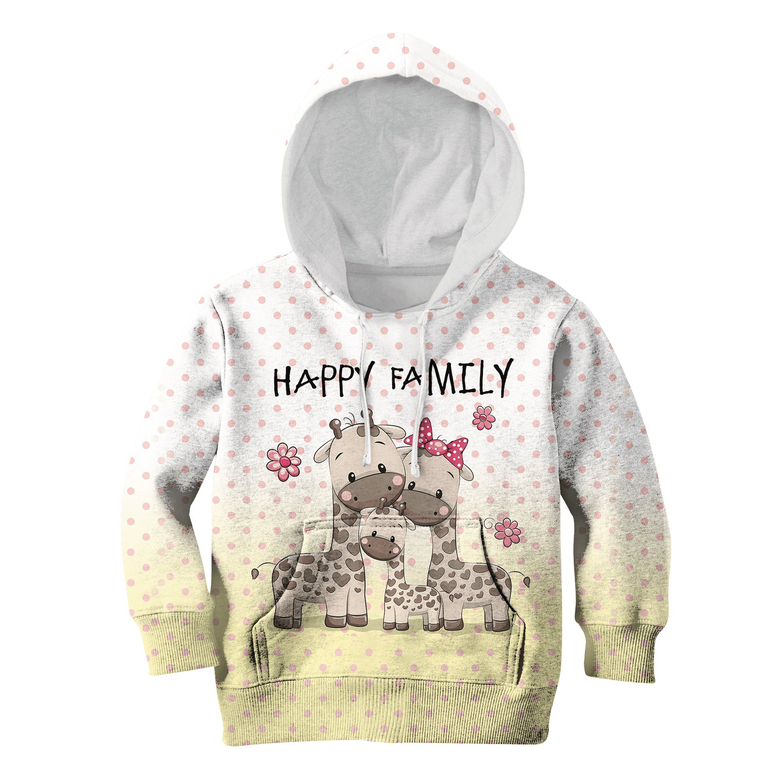 Happy Family Of Giraffe Kid Custom Hoodies T-Shirt Apparel