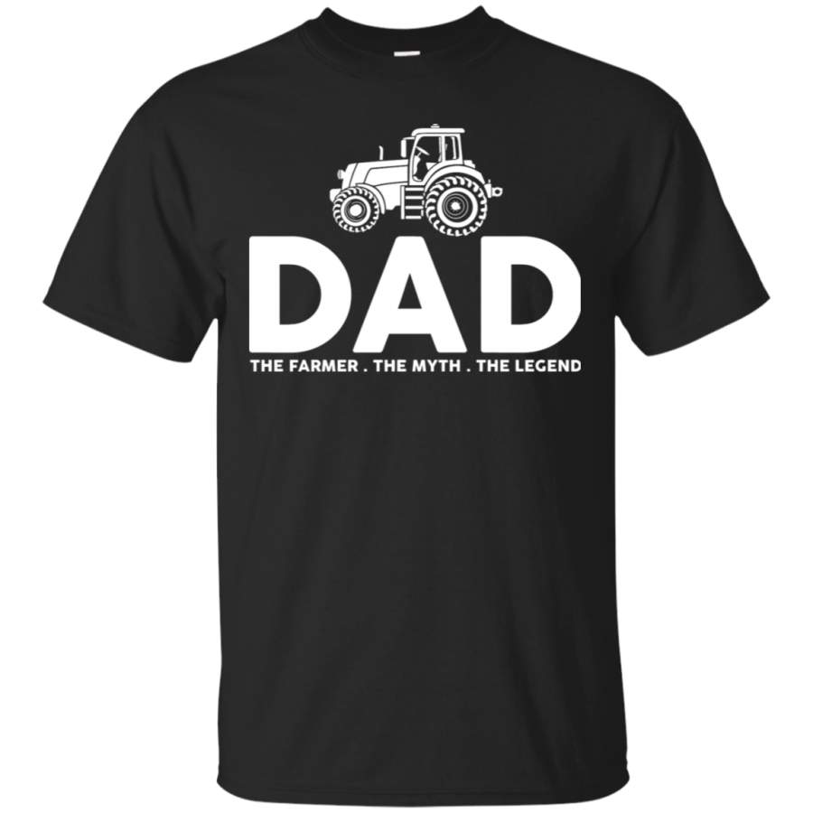 AGR Dad The Farmer The Myth The Legend Fathers Day T-shirt Mens Cotton T-Shirt