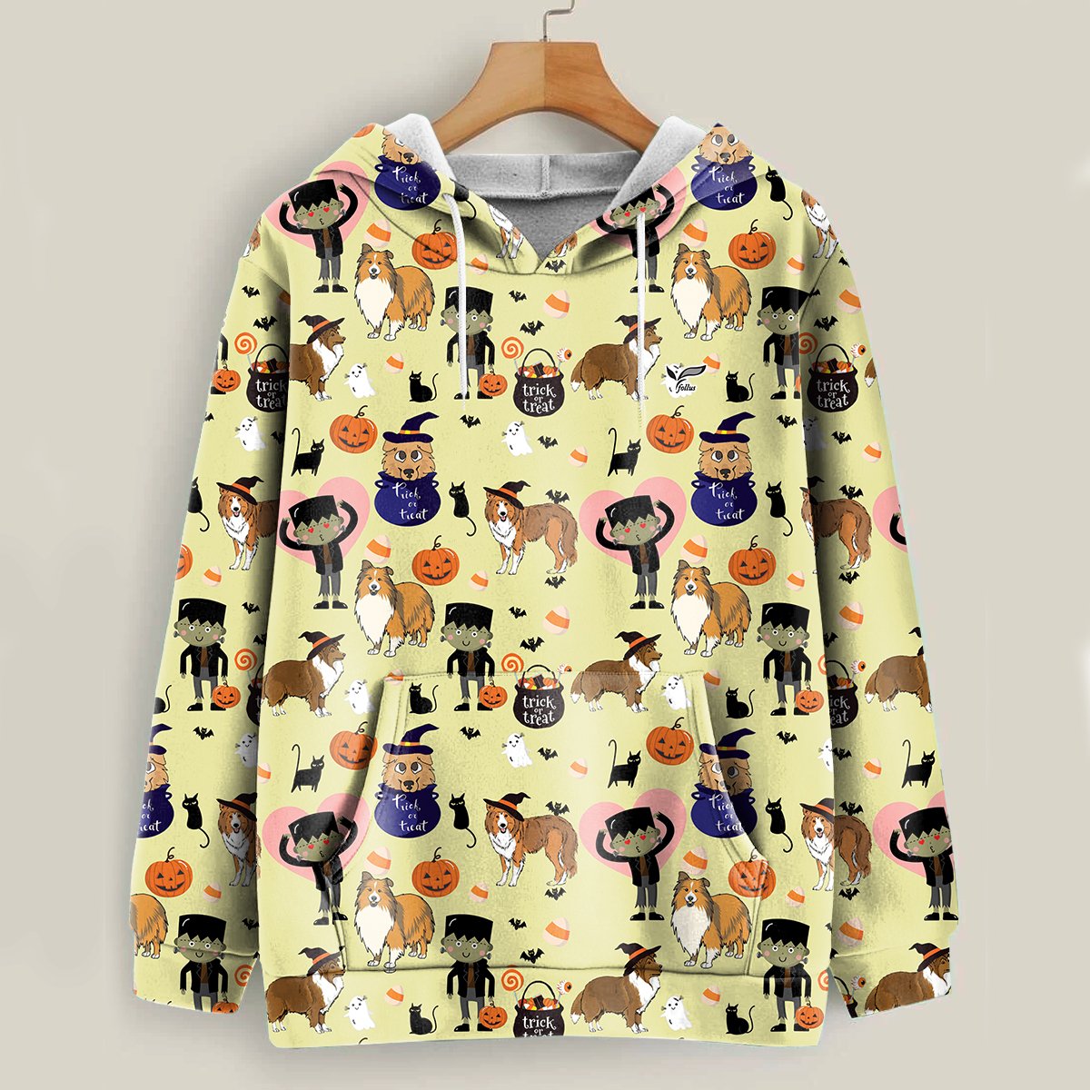 Trick Or Treat – Rough Collie Halloween Hoodie