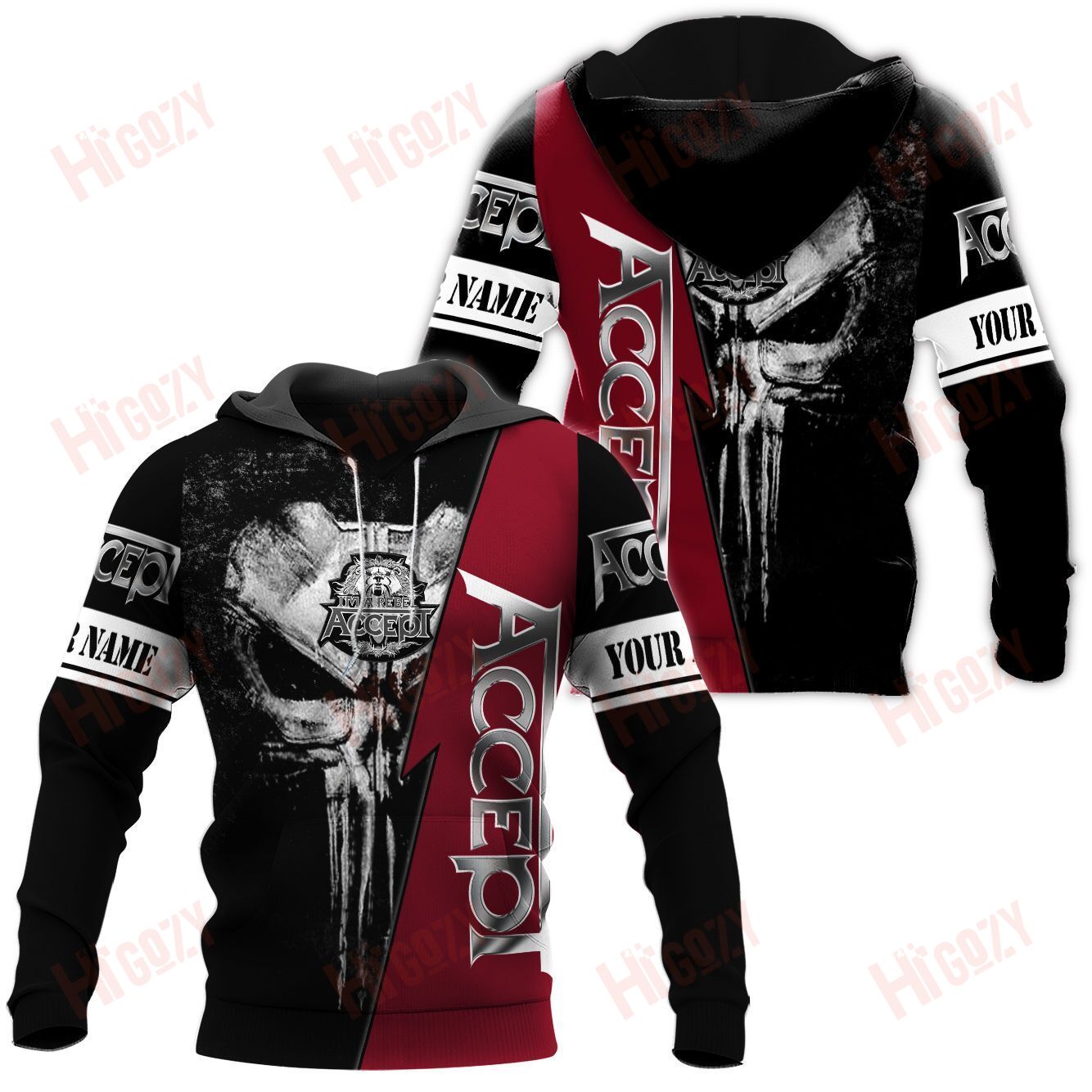 Accept Hoodie 3D All Over Printed Clothes – V630