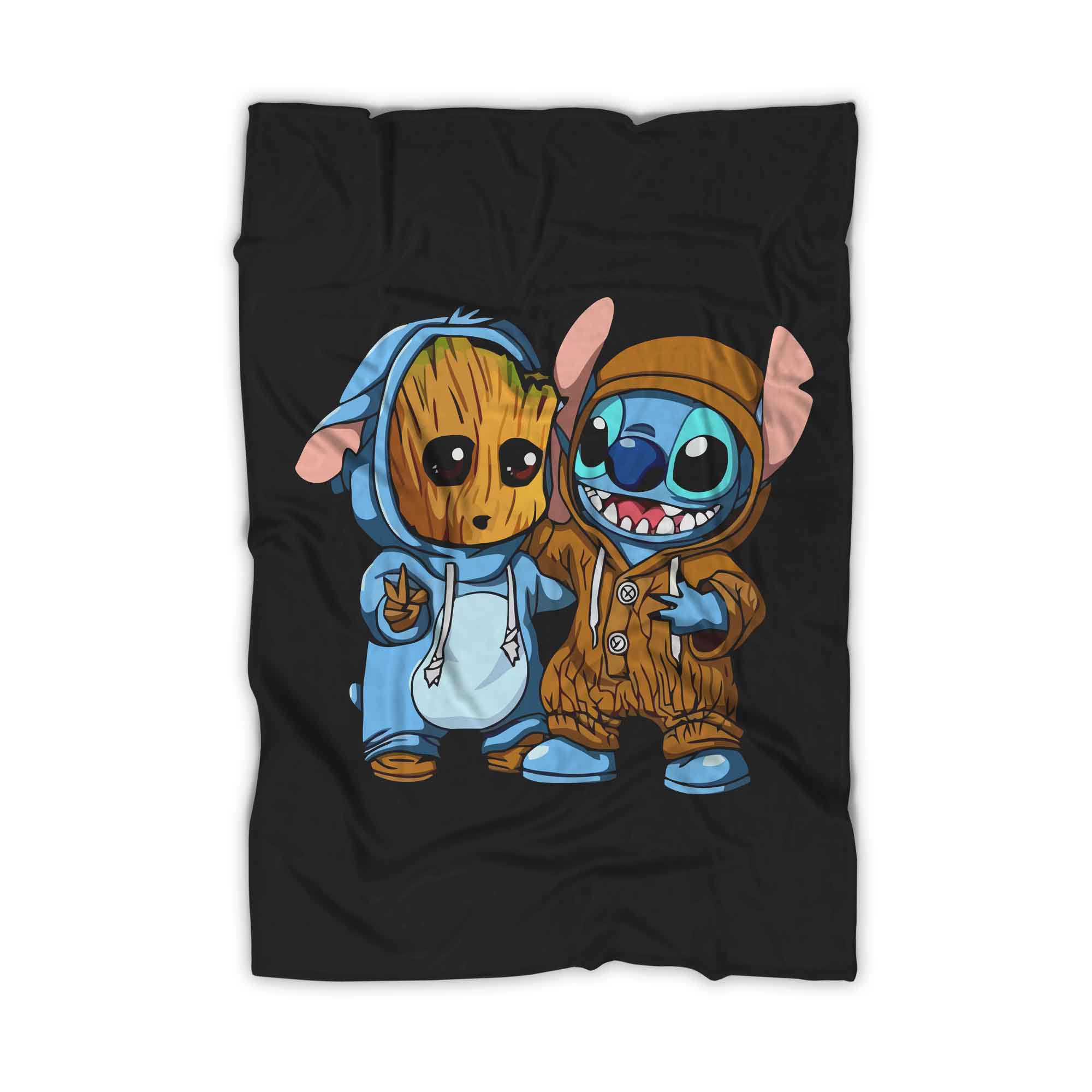 Stitch And Groot Blanket