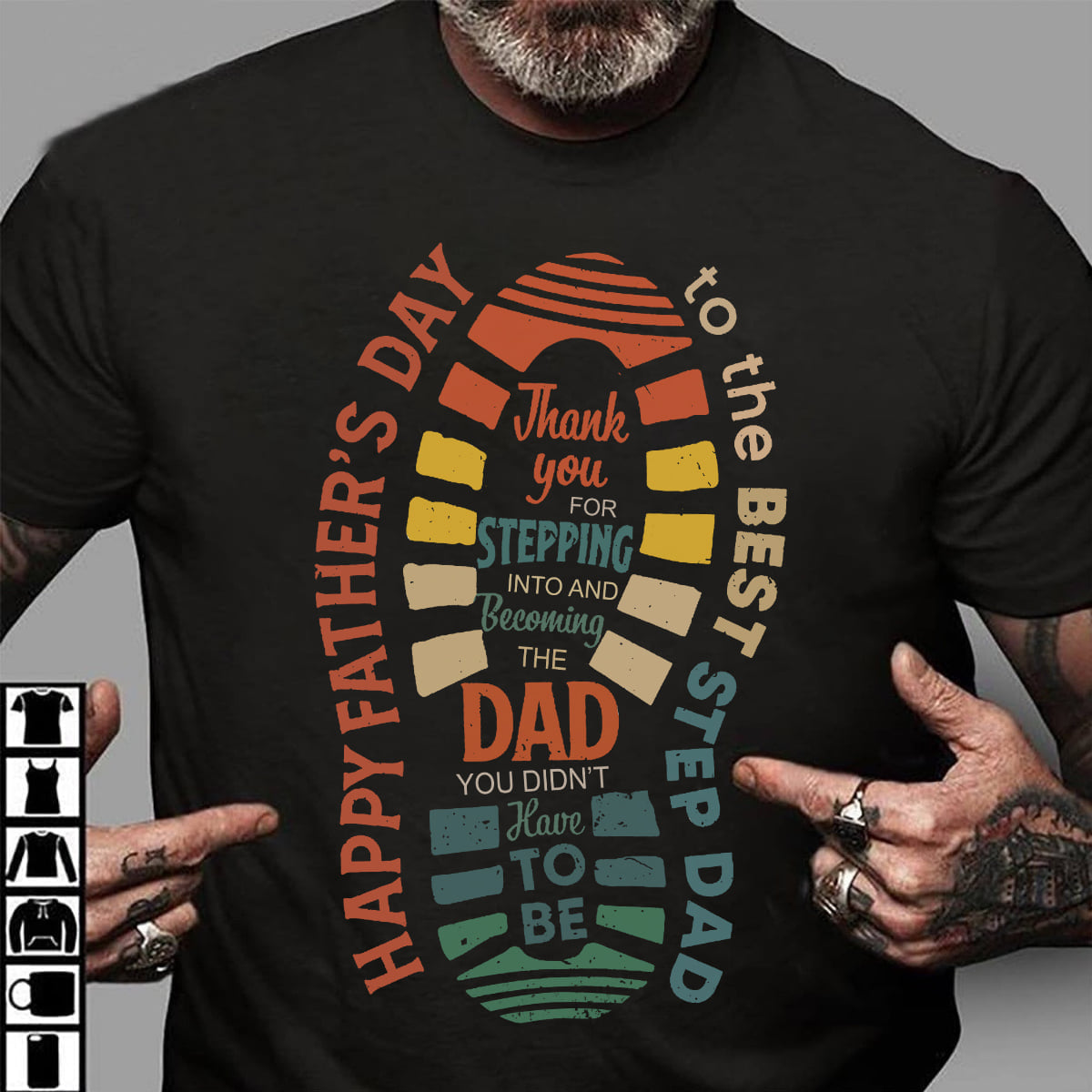 BEST STEP DAD T-SHIRT