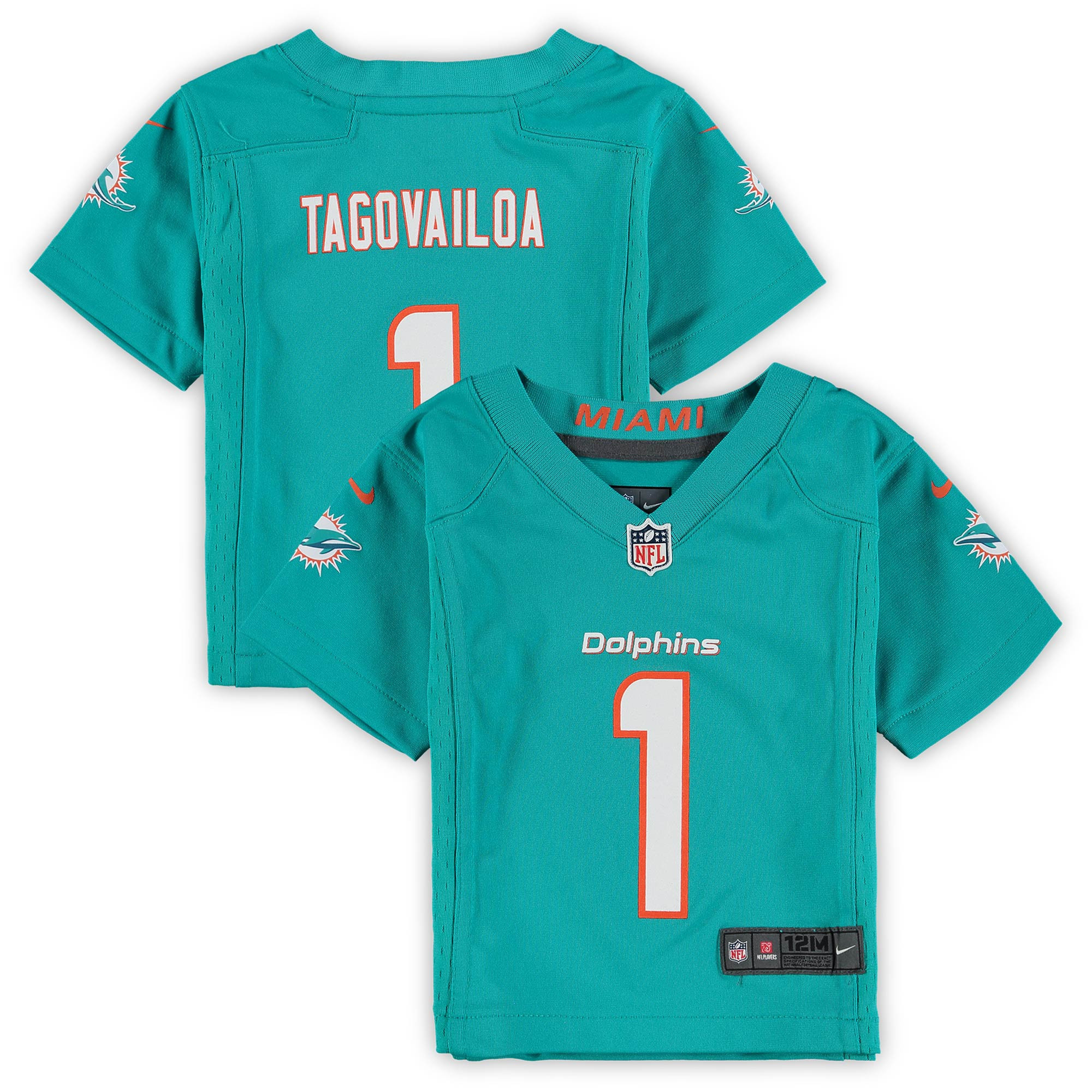 Tua Tagovailoa Miami Dolphins Infant Game Jersey – Aqua NFL