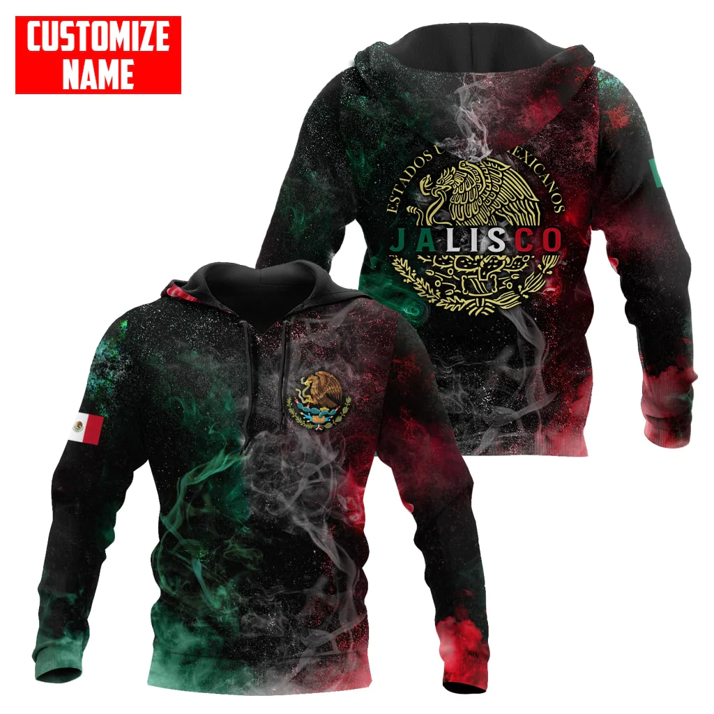 Cool Personalized Mexico All Over Printed Unisex Hoodie, 3D Mexican Hoodie