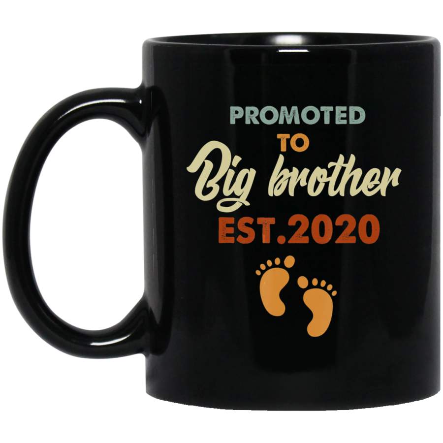 Vintage Retro Promoted To Big Brother Est 2020 Coffee Mug